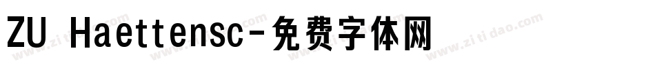 ZU Haettensc字体转换